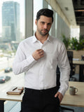 DYNQ Premium White Shirt – Pure Cotton Classic Fit
