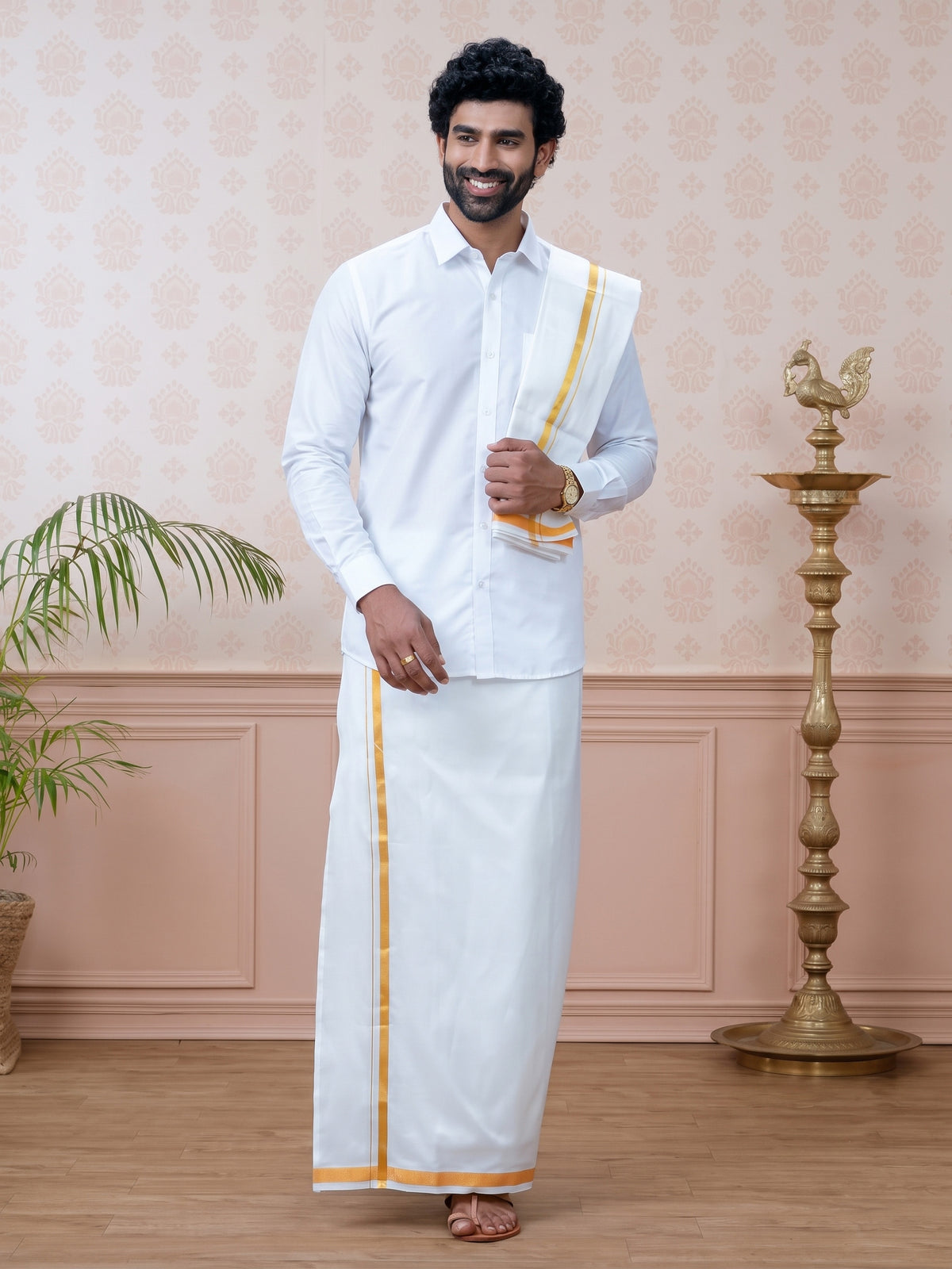 DYNQ Premium White Shirt – Pure Cotton Classic Fit