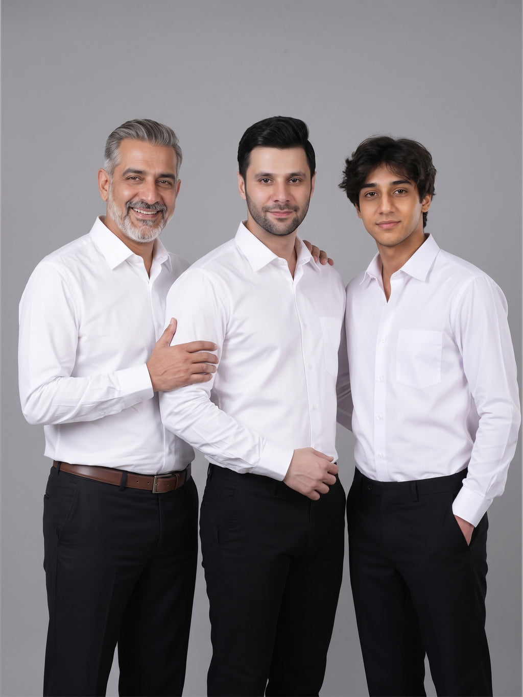 DYNQ Executive Whites – Premium Formal Shirt Combo, Pack of 3