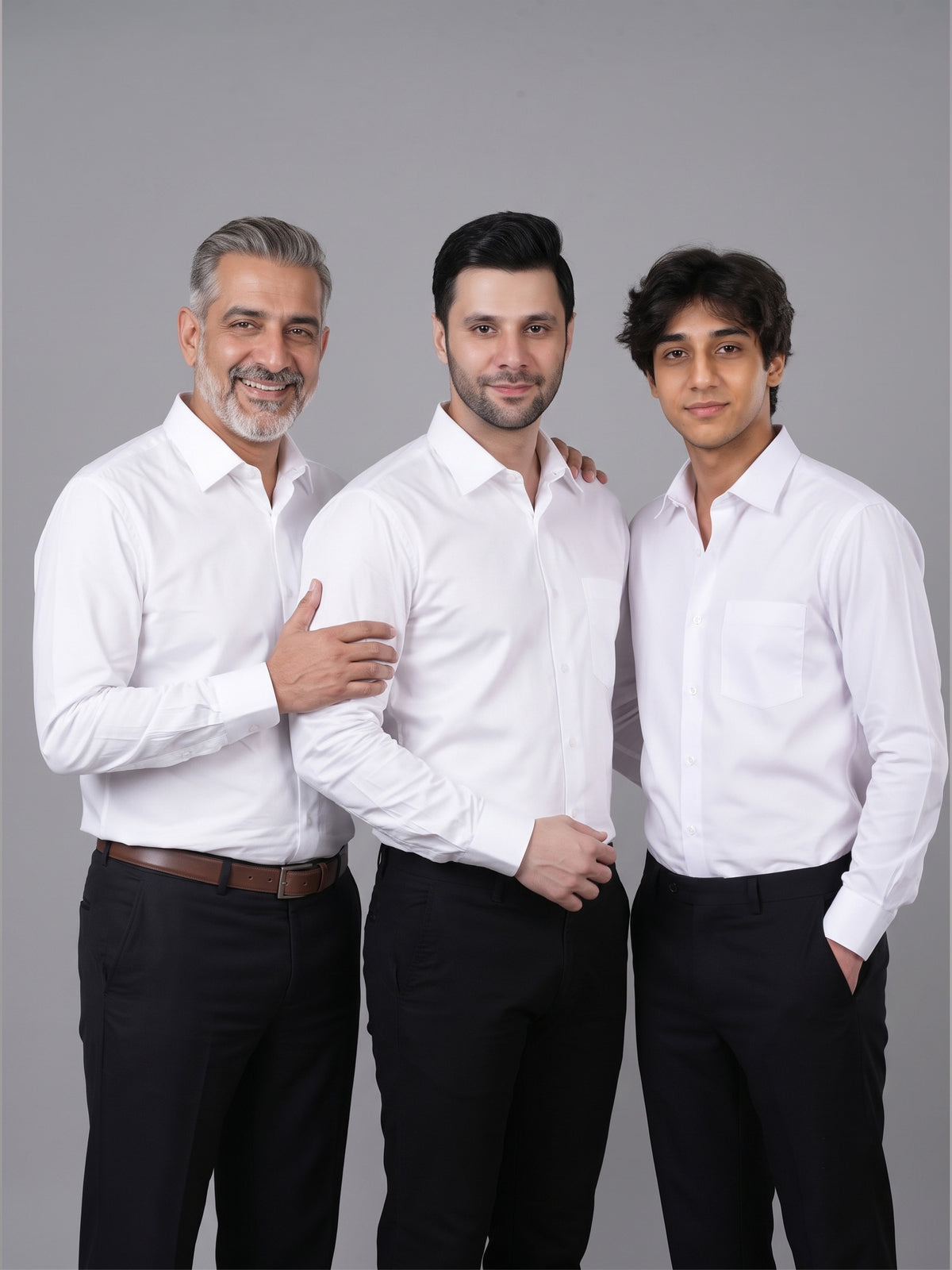 DYNQ Executive Whites – Premium Formal Shirt Combo, Pack of 3