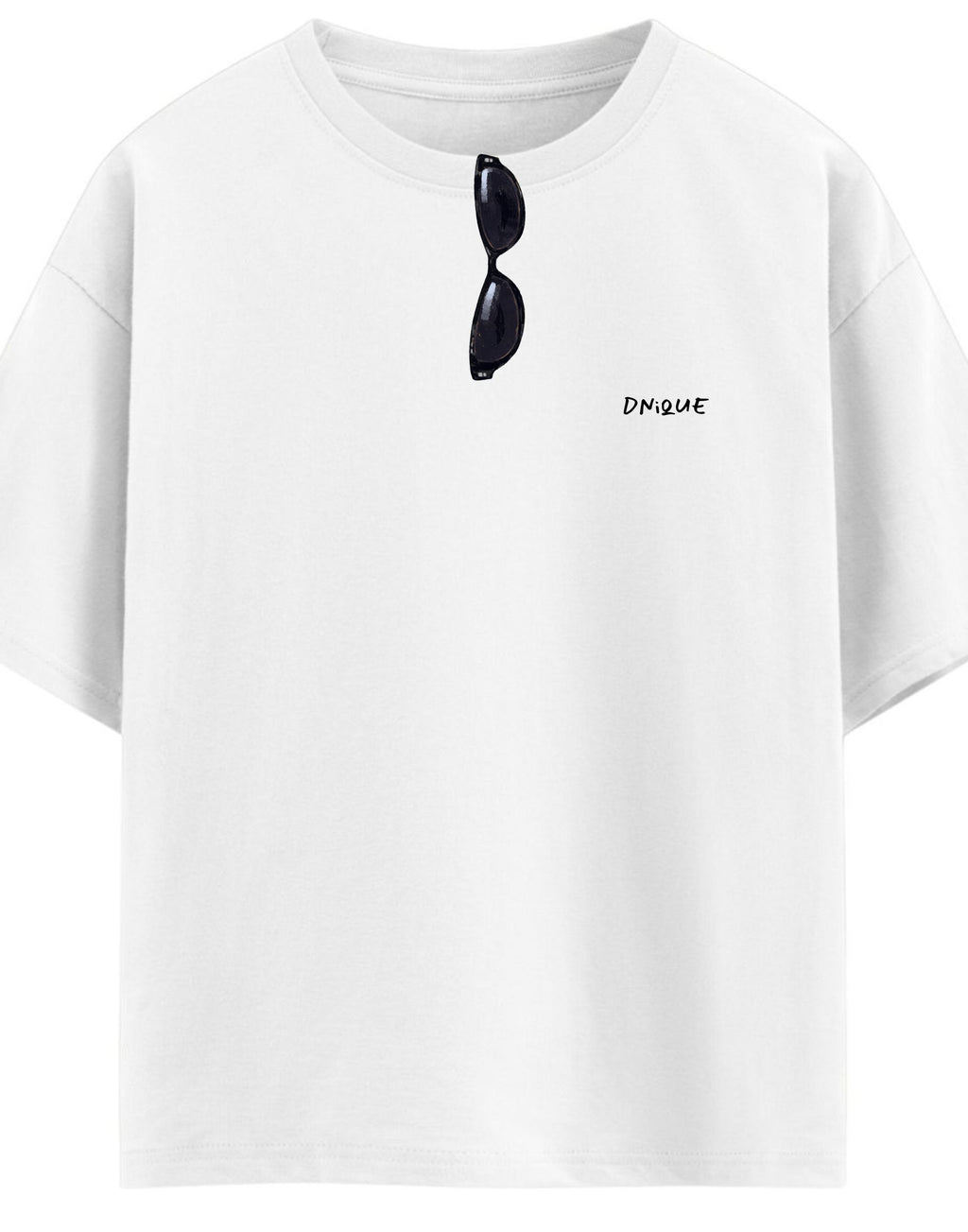 DYNQ Goggles: Too Cool to Care | Men's Oversized Graphic T-Shirt