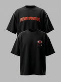 DYNQ Ragini × Tridev Black Oversized T-Shirt Combo – Pack of 2