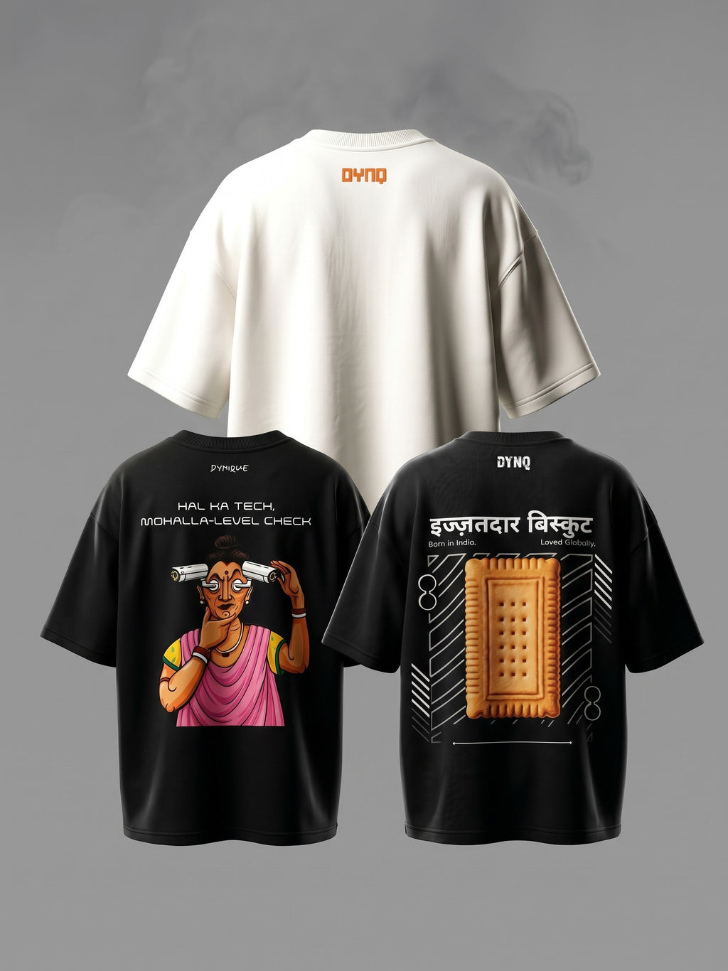 DYNQ Street Mode × Offbeat – Oversized T-Shirt Combo