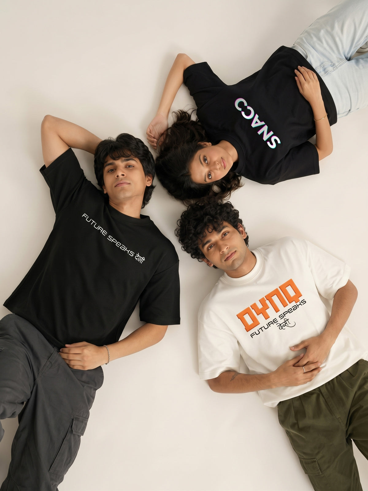 DYNQ Street Mode × Offbeat – Oversized T-Shirt Combo