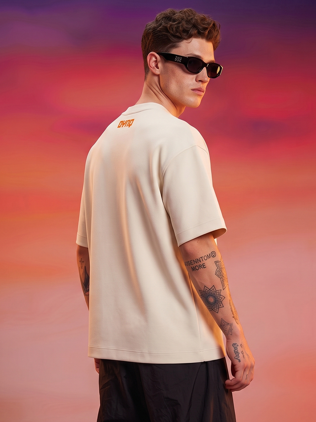 DYNQ Puff: Elevated Essentials | Men's Oversized Puff Print T-Shirt