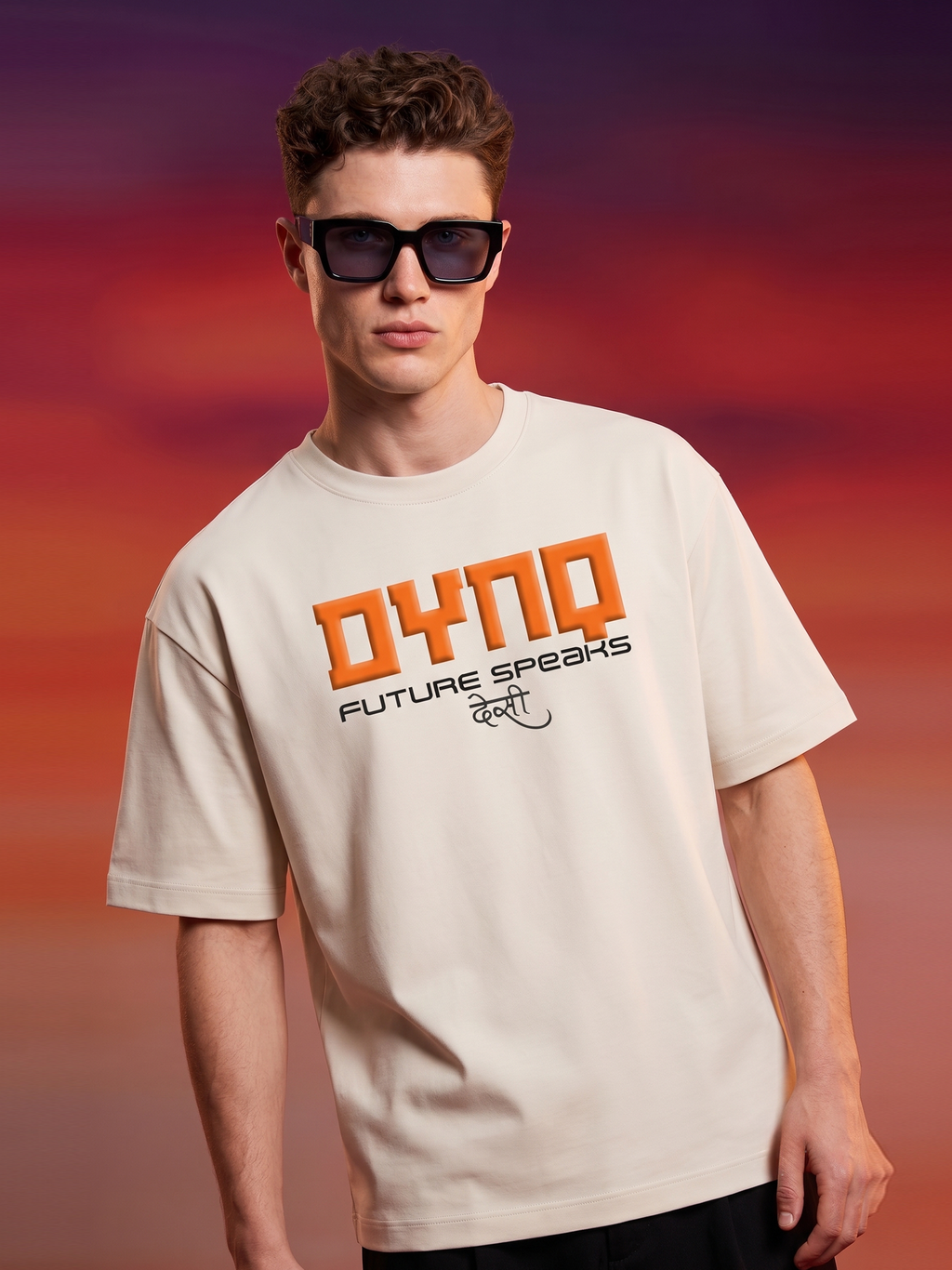 DYNQ Puff: Elevated Essentials | Men's Oversized Puff Print T-Shirt